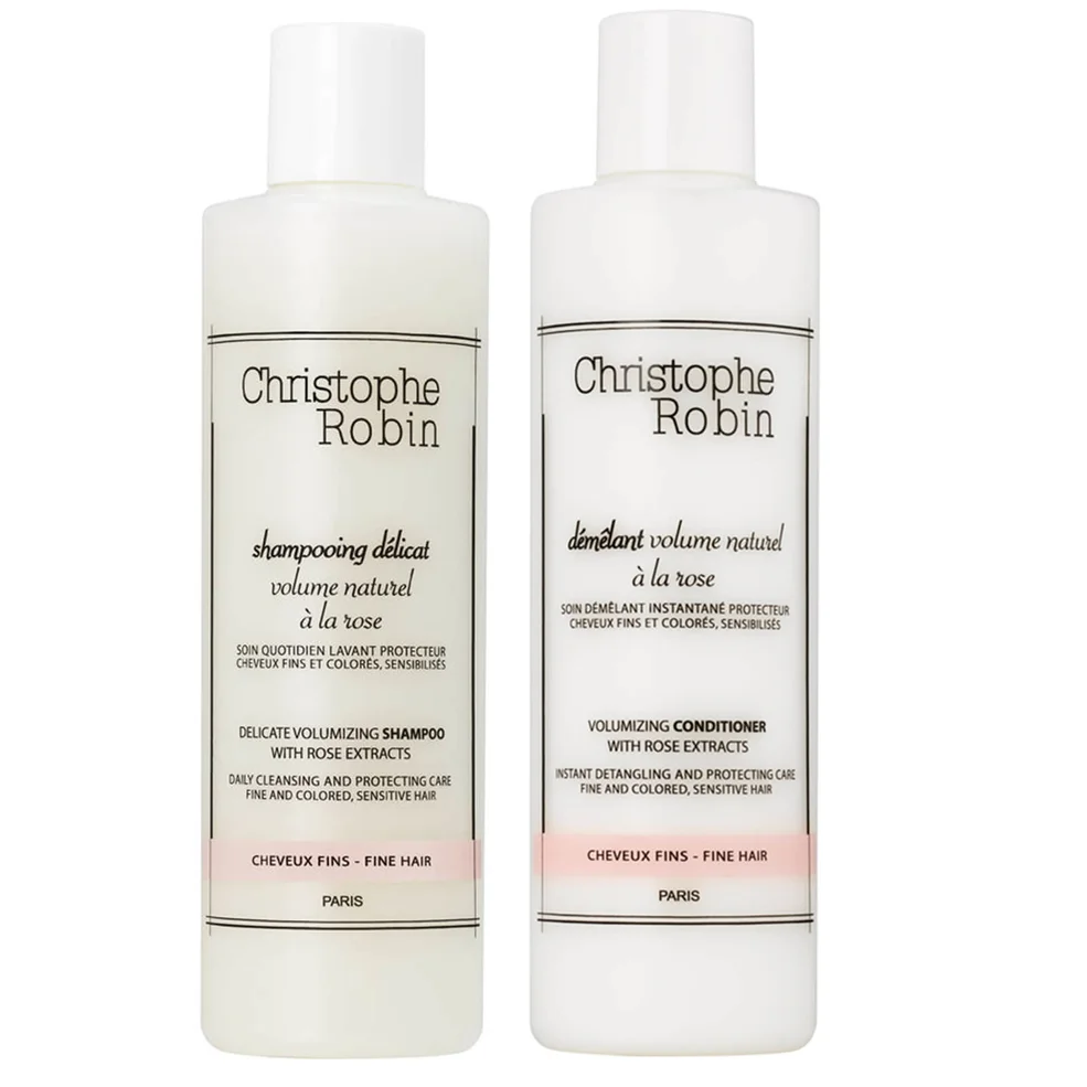 Christophe Robin Delicate Volumizing Shampoo and Volumizing Conditioner 250ml (Worth £60) Image 1
