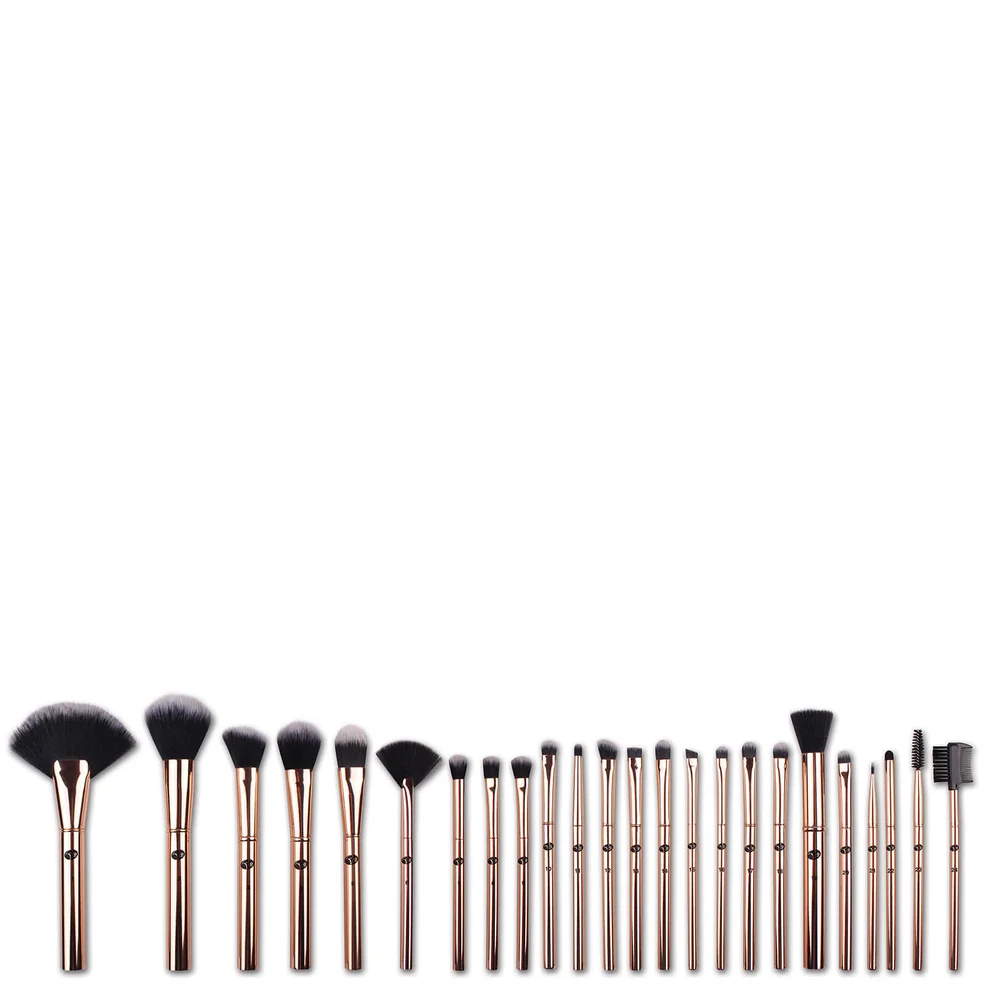 Rio Lush Rose Gold 24 Piece Makeup Brush Collection Image 1