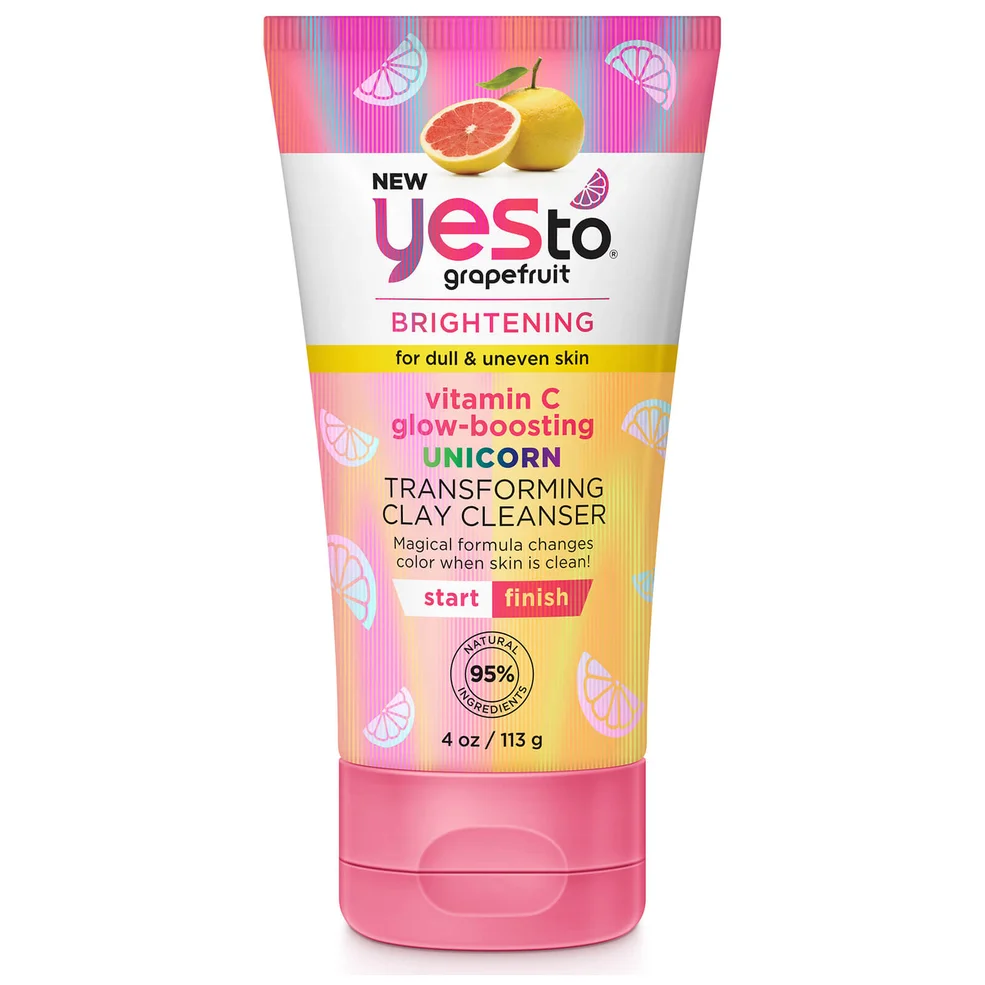 Yes To Grapefruit Vitamin C Glow Boosting Unicorn Transforming Clay Cleanser 113g Image 1