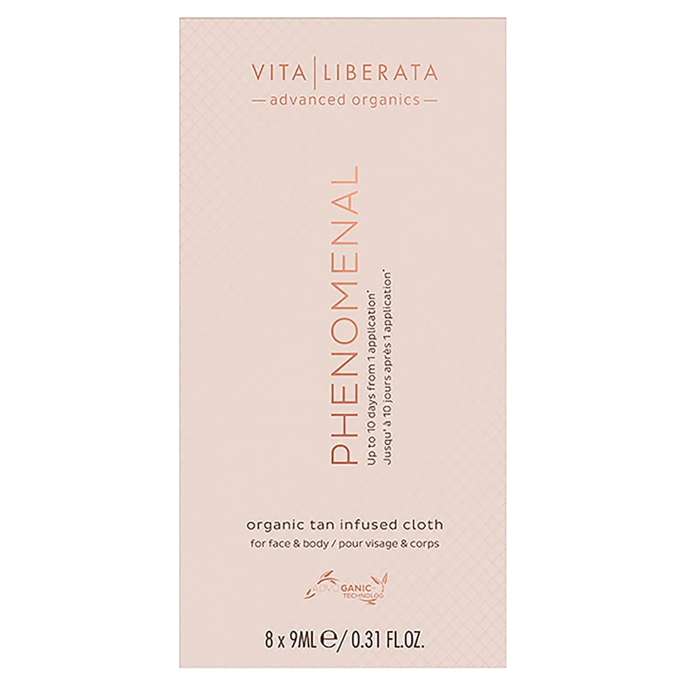 Vita Liberata Organic Botanical Tan Infused Cloths (Pack of 8) Image 1
