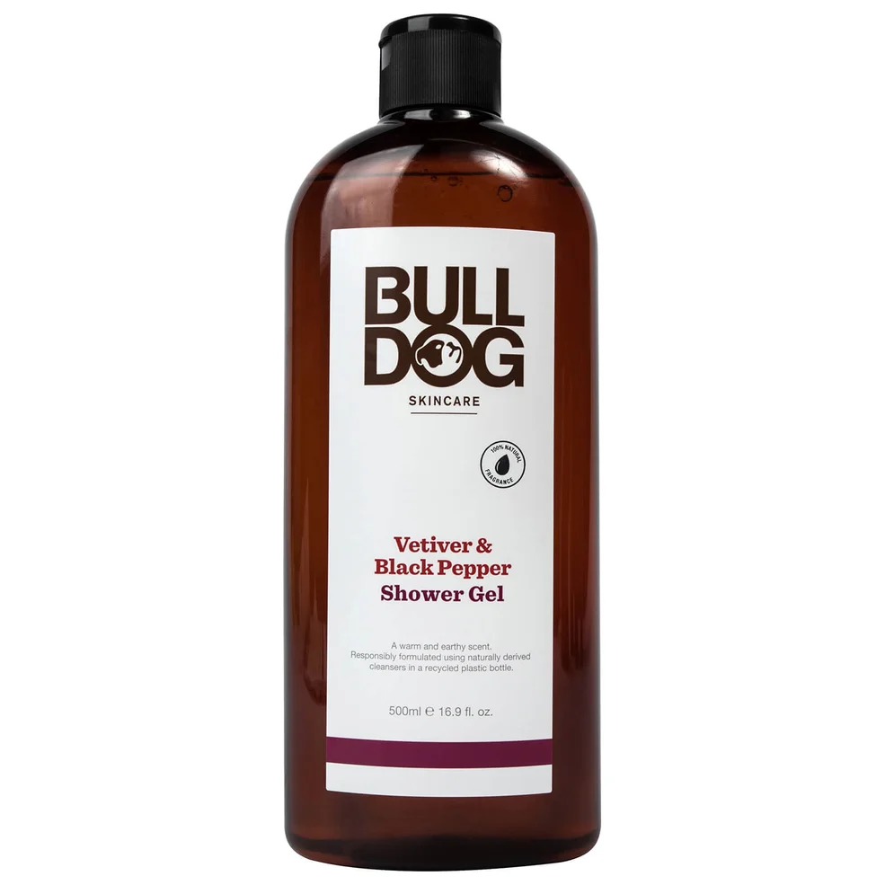 Bulldog Skincare Black Pepper & Vetiver Shower Gel 500ml Image 1