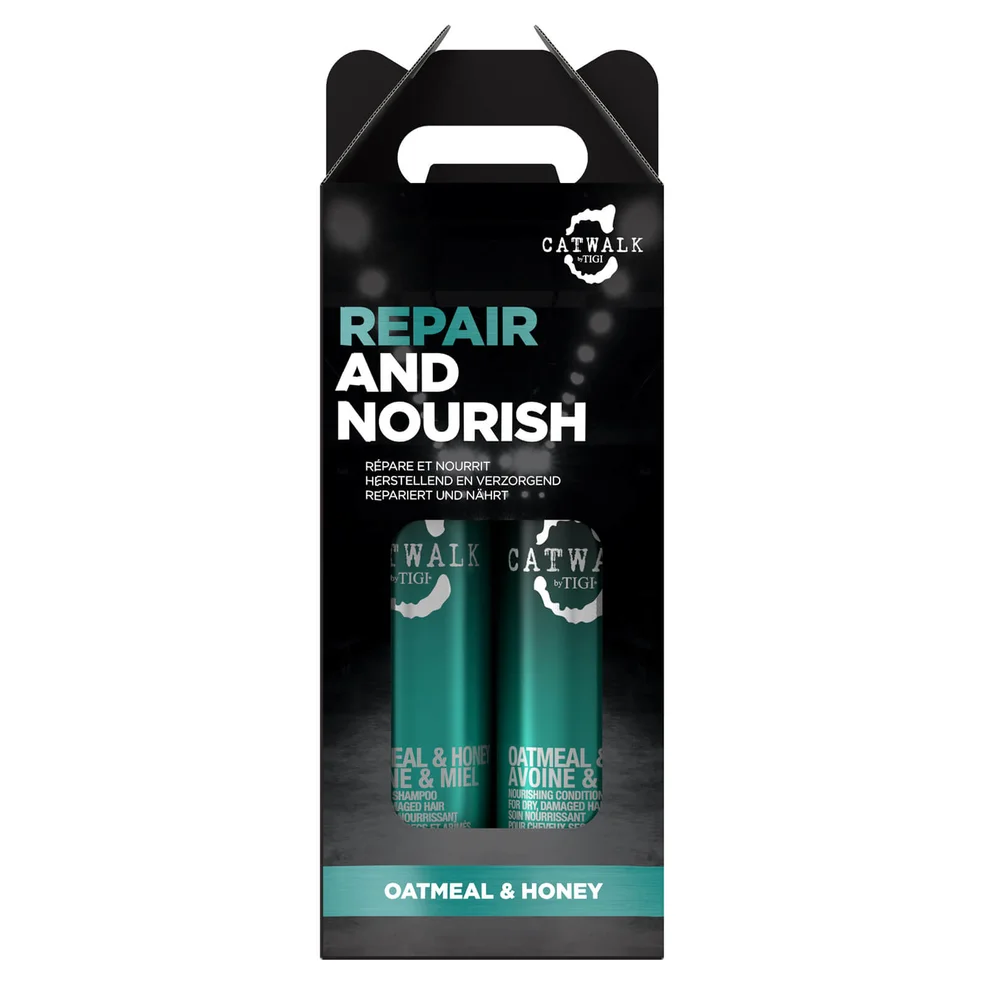 TIGI Catwalk Oatmeal & Honey Nourish Shampoo and Conditioner - Pack of 2 (Worth £29.90) Image 1