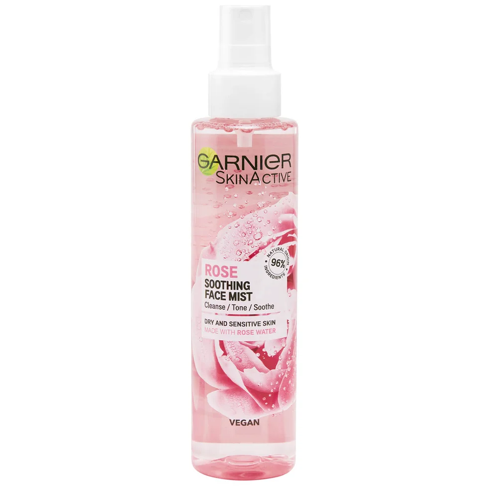 Garnier Natural Vegan Rose Soothing Hydrating Glow Mist 150ml Image 1