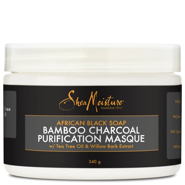 Shea Moisture African Black Soap Bamboo Charcoal Masque 354ml - Exclusive
