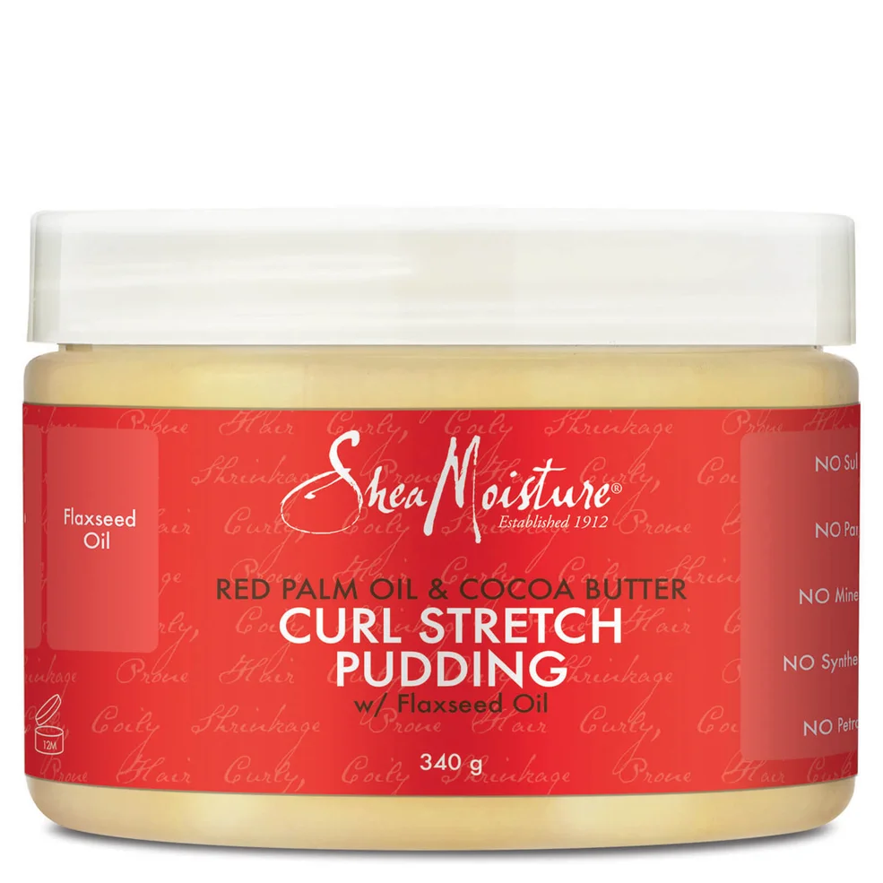 Shea Moisture Red Palm Oil & Cocoa Butter Elongating Pudding 340g Image 1
