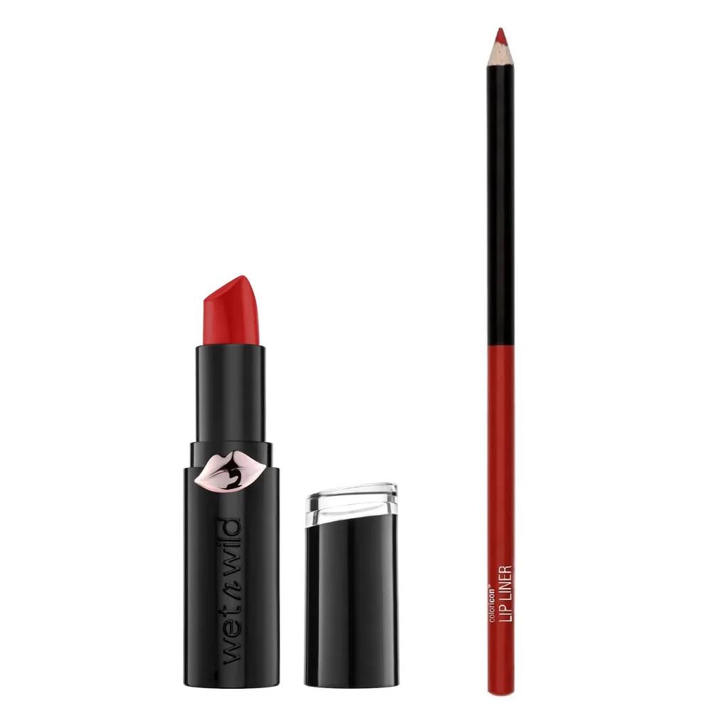 wet n wild Mega Last Matte Lipstick and Color Icon Lip Liner Duo (Various Shades) Image 1