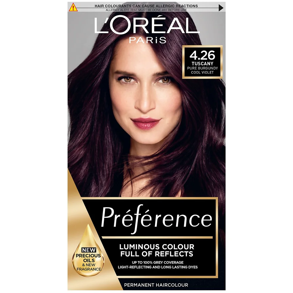 L'Oréal Paris Préférence Infinia Hair Dye - 4.26 Burgundy Image 1
