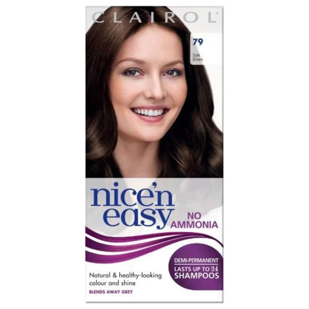 Clairol Nice'n Easy Semi-Permanent Hair Dye with No Ammonia (Various Shades) Image 1