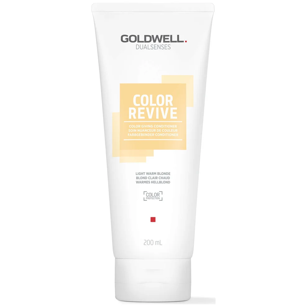 Goldwell Dualsenses Color Revive Color Giving Conditioner To Refresh And Intensify Hair Colour, Light Warm Blonde 200ml Image 1