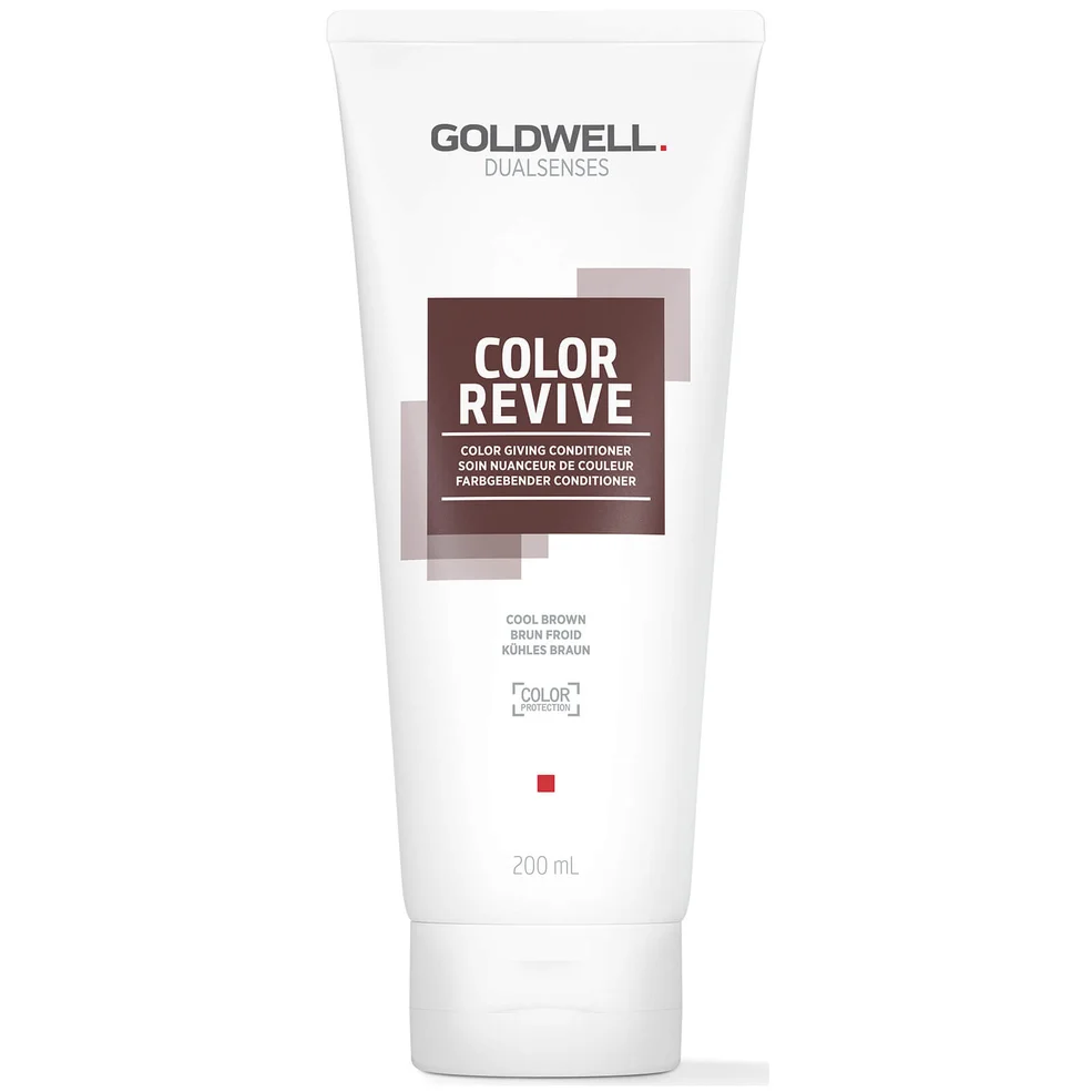 Goldwell Dualsenses Color Revive Color Giving Conditioner To Refresh And Intensify Hair Colour, Cool Brown 200ml Image 1