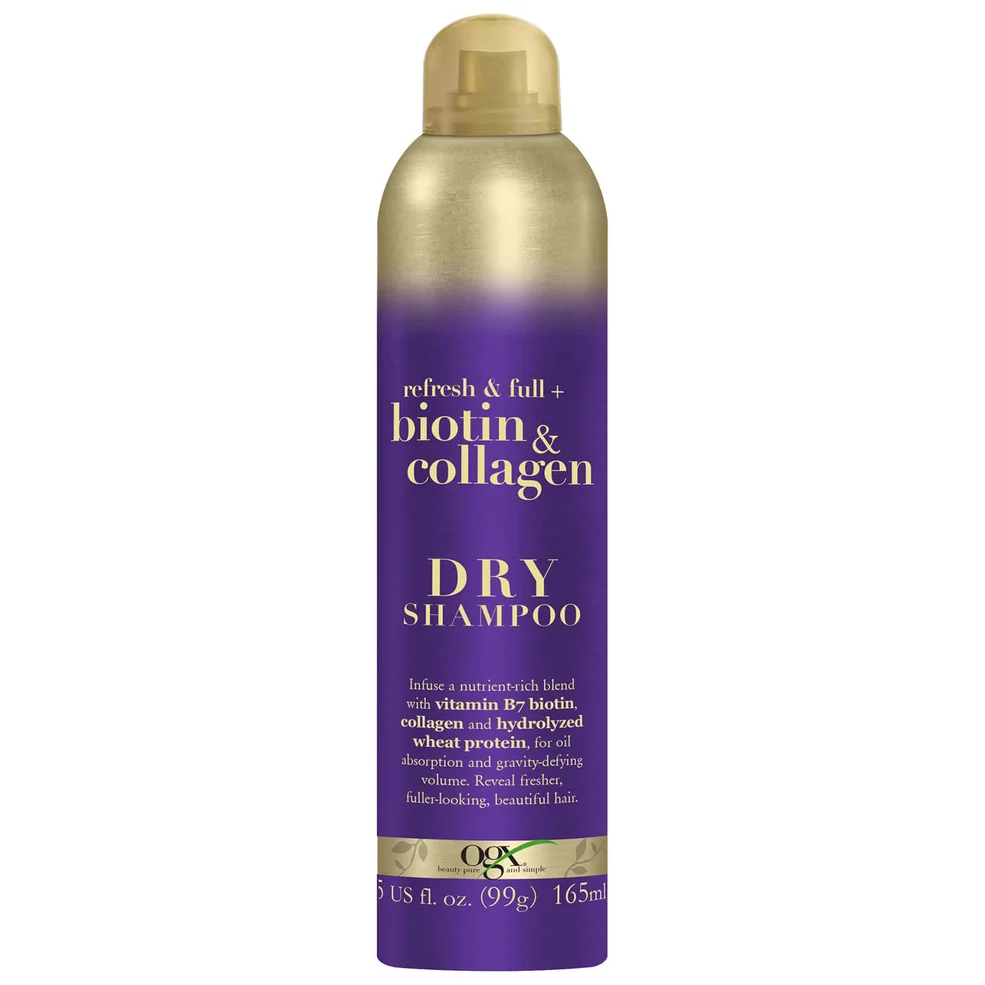 OGX Refresh and Full+ Biotin and Collagen Dry Shampoo 165ml Image 1