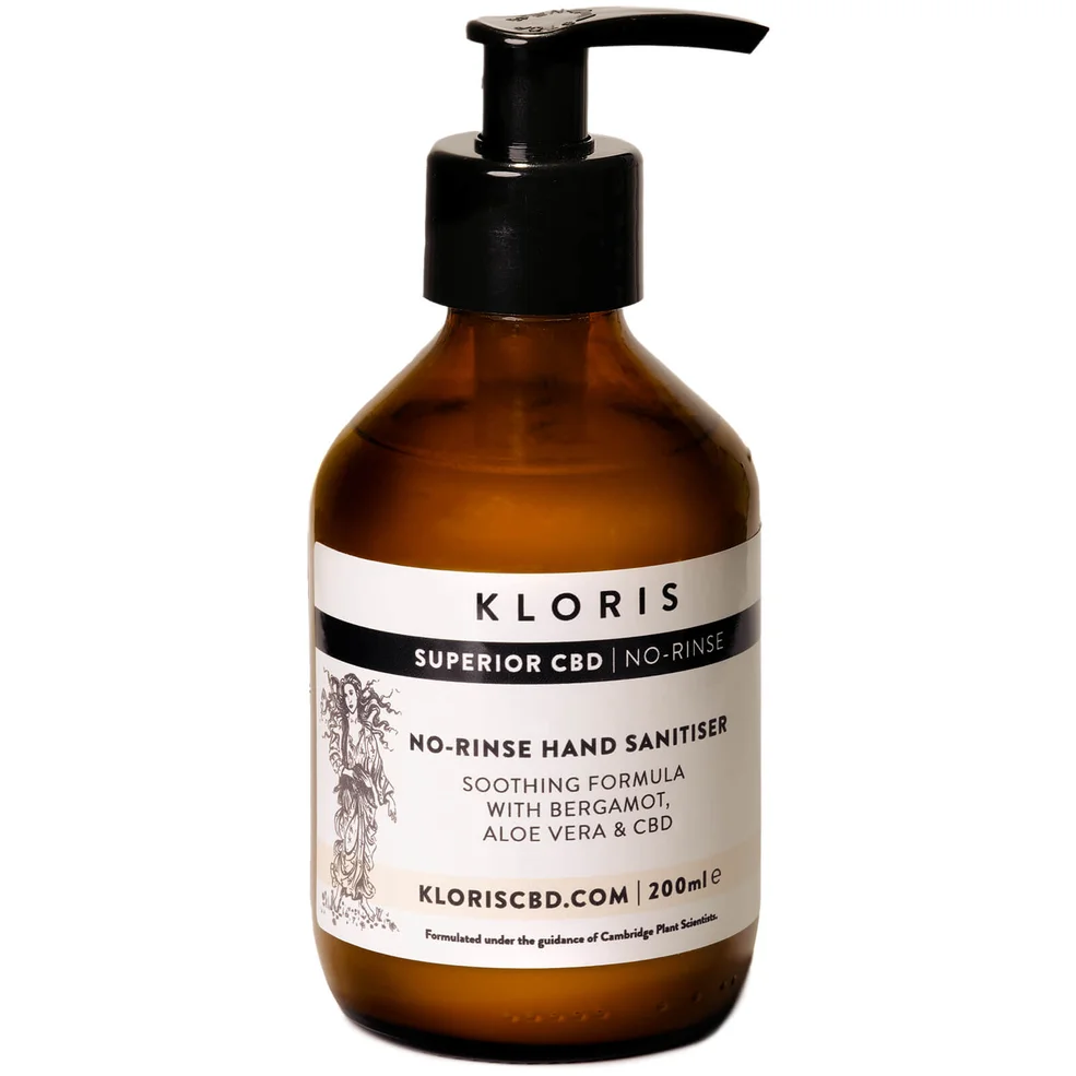 KLORIS Soothing No-Rinse CBD Hand Sanitiser 200ml Image 1
