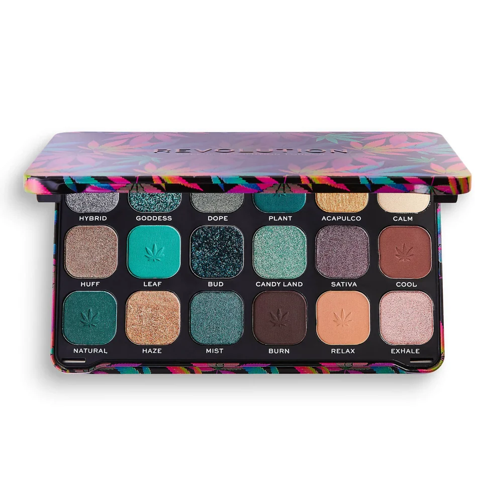 Makeup Revolution Forever Flawless Chilled with cannabis sativa Eyeshadow Palette Image 1