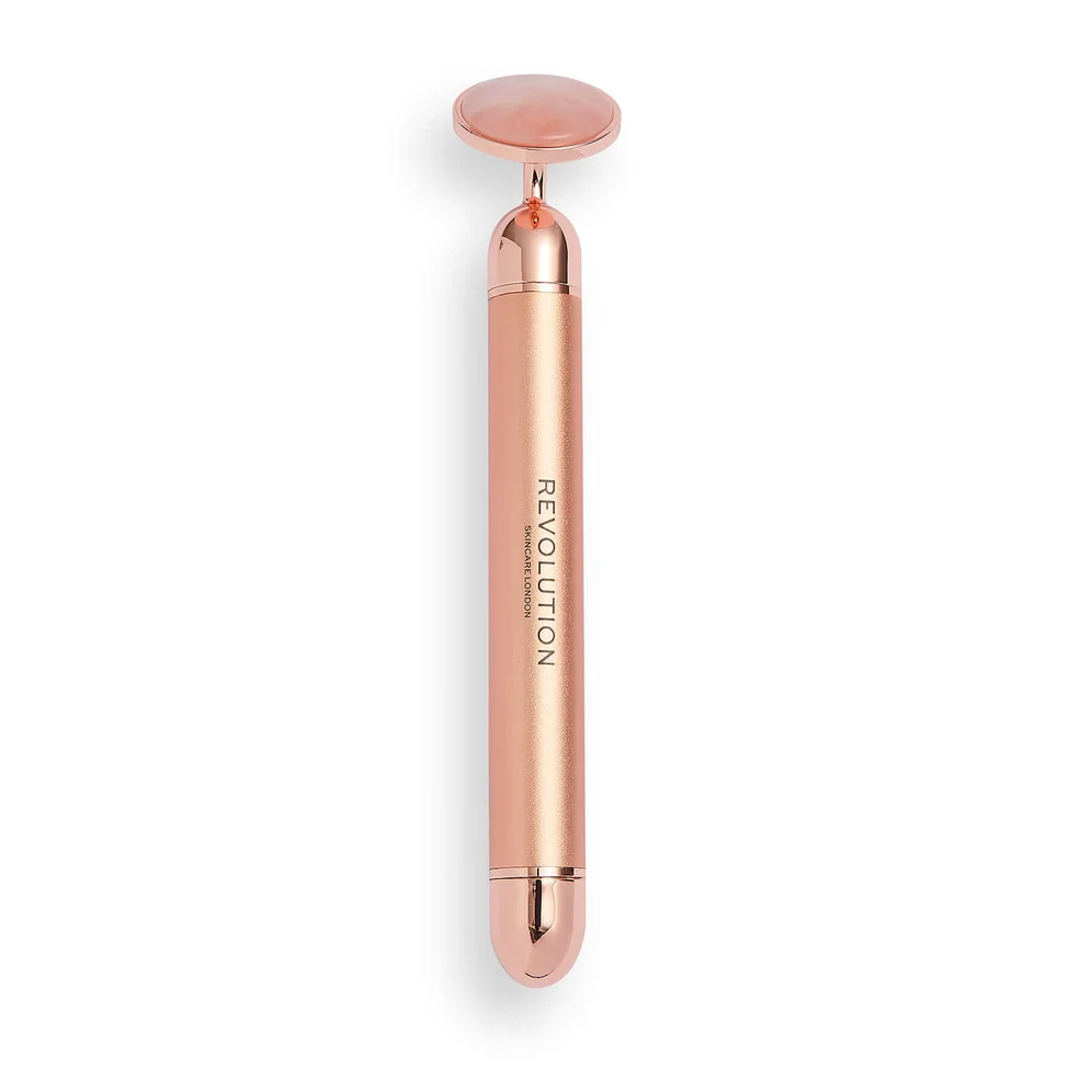 Revolution Skincare Vibrating Rose Quartz Face Roller Image 1