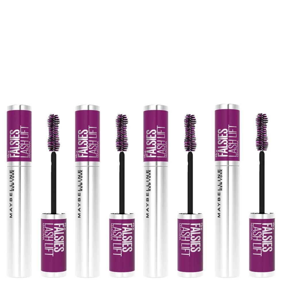 Maybelline The Falsies Instant Lash Lift Look Lengthening Volumising Mascara - 01 Black (Pack of 4) Image 1