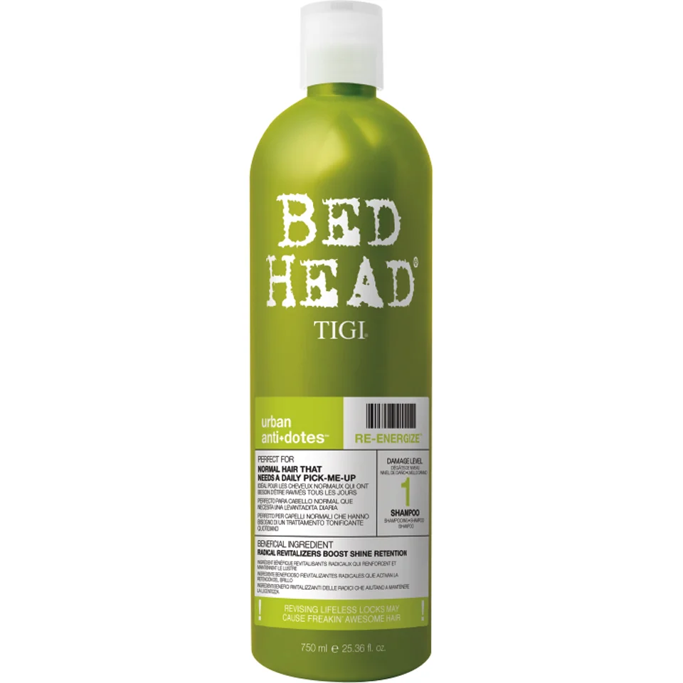 TIGI Bed Head Urban Antidotes Re-Energize Shampoo (750ml) Image 1