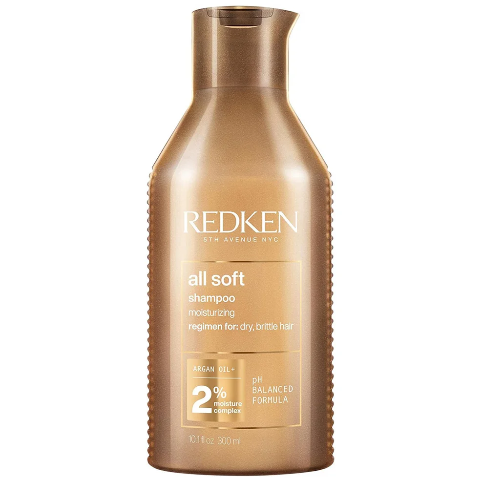 Redken All Soft Shampoo for Dry Hair, with Argan Oil for Softness and Shine 300ml Image 1