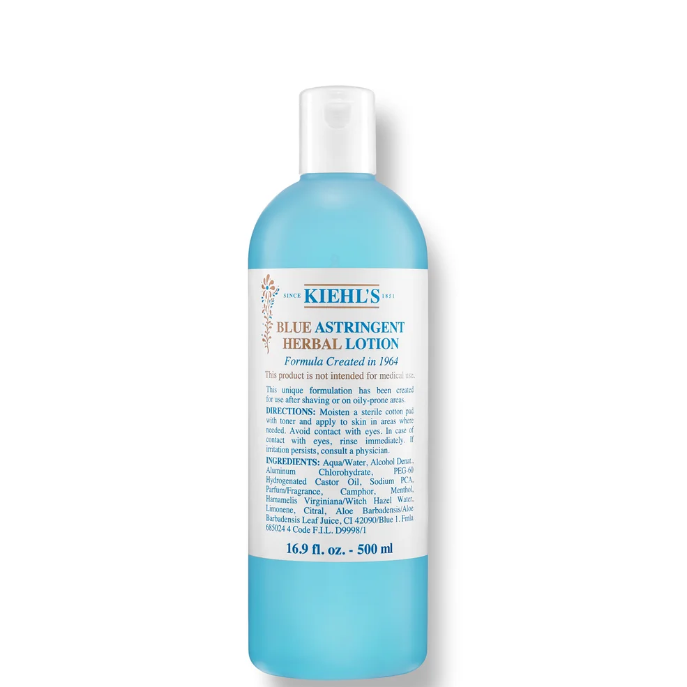 Kiehl's Blue Astringent Herbal Toner 500ml - Super Size Image 1