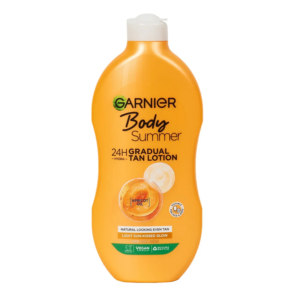 Garnier Summer Body Hydrating Gradual Tan Moisturiser Dark 400ml Image 1