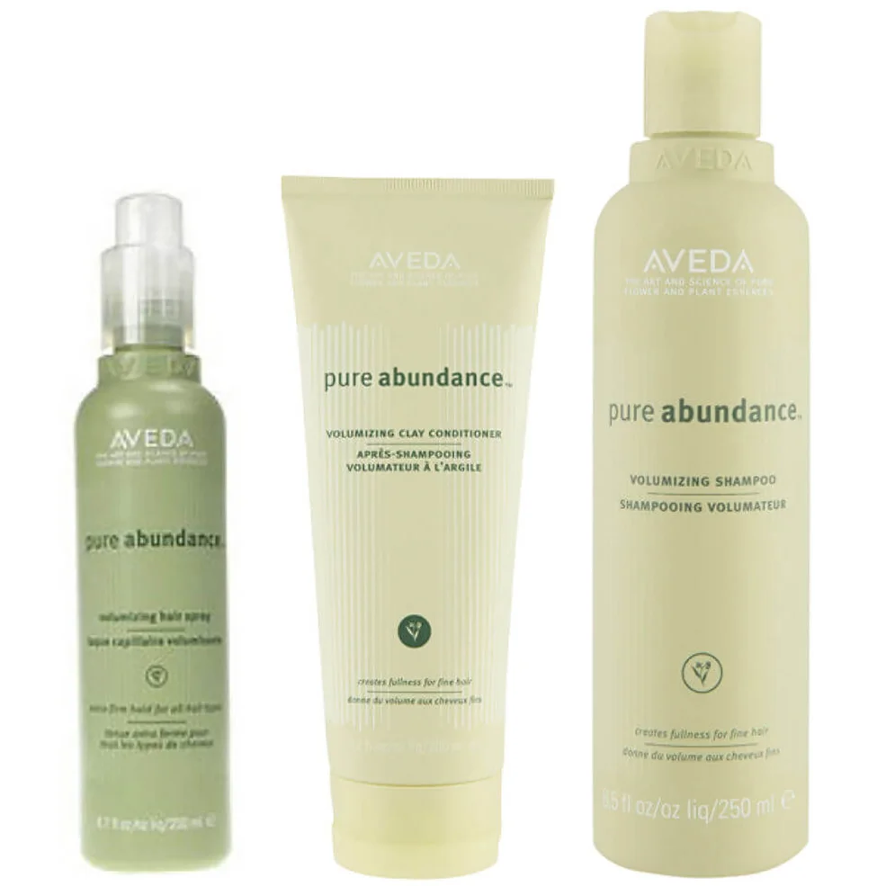 Aveda Pure Abundance Volumising Trio- Shampoo, Conditioner & Hair Spray Image 1