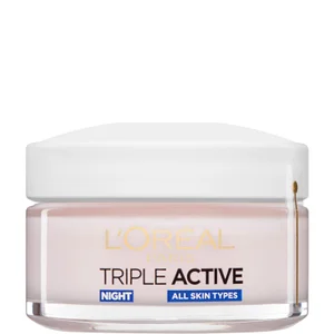 L'Oréal Paris Dermo Expertise Triple Active Hydrating Night Moisturiser (50ml) - undefined undefined