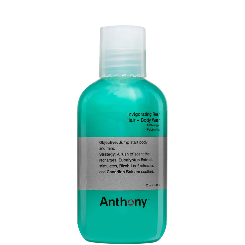 Anthony Invigorating Rush Hair and Body Wash 100ml Image 1