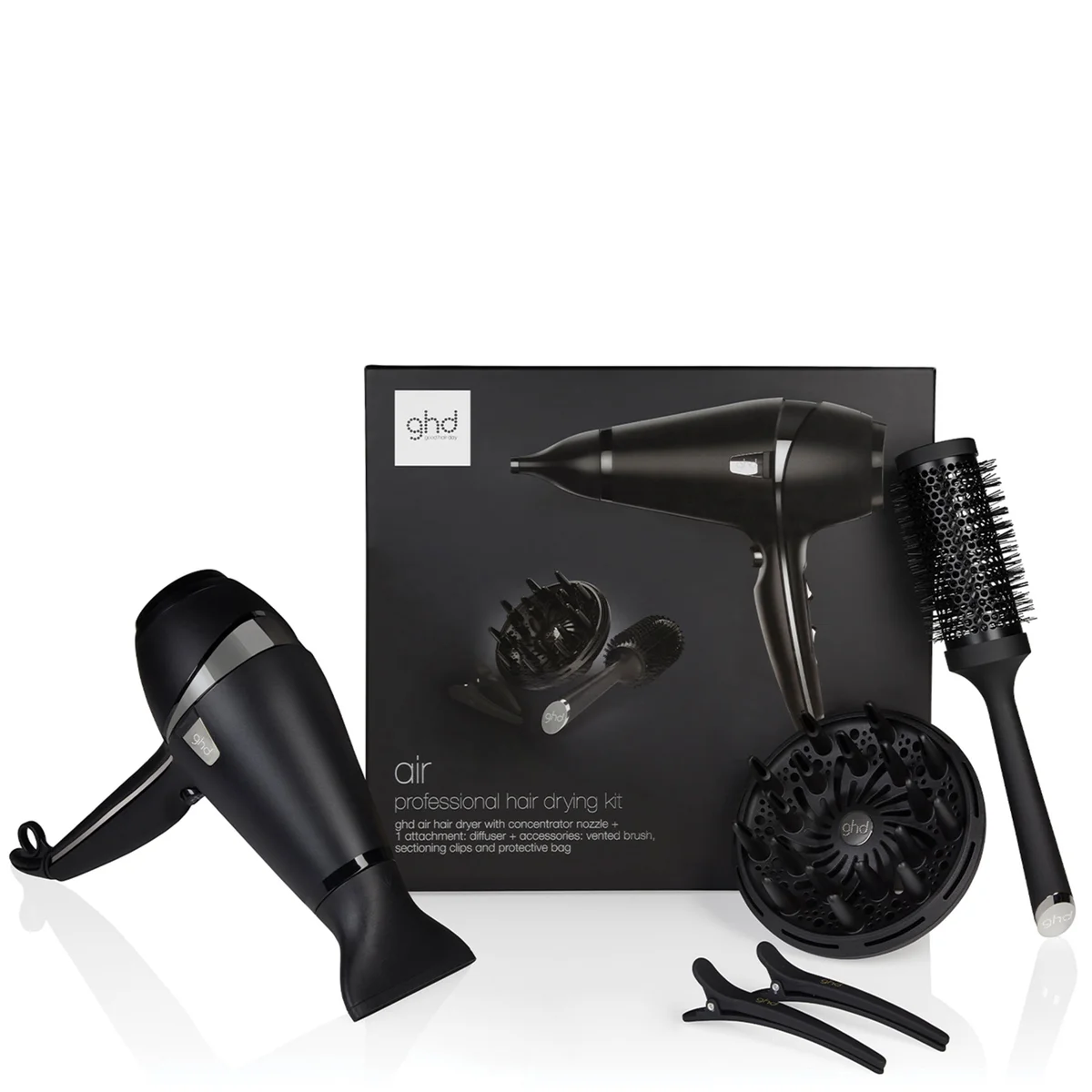 ghd Air Kit (ghd Diffuser and Size Ceramic Brush) LOOKFANTASTIC