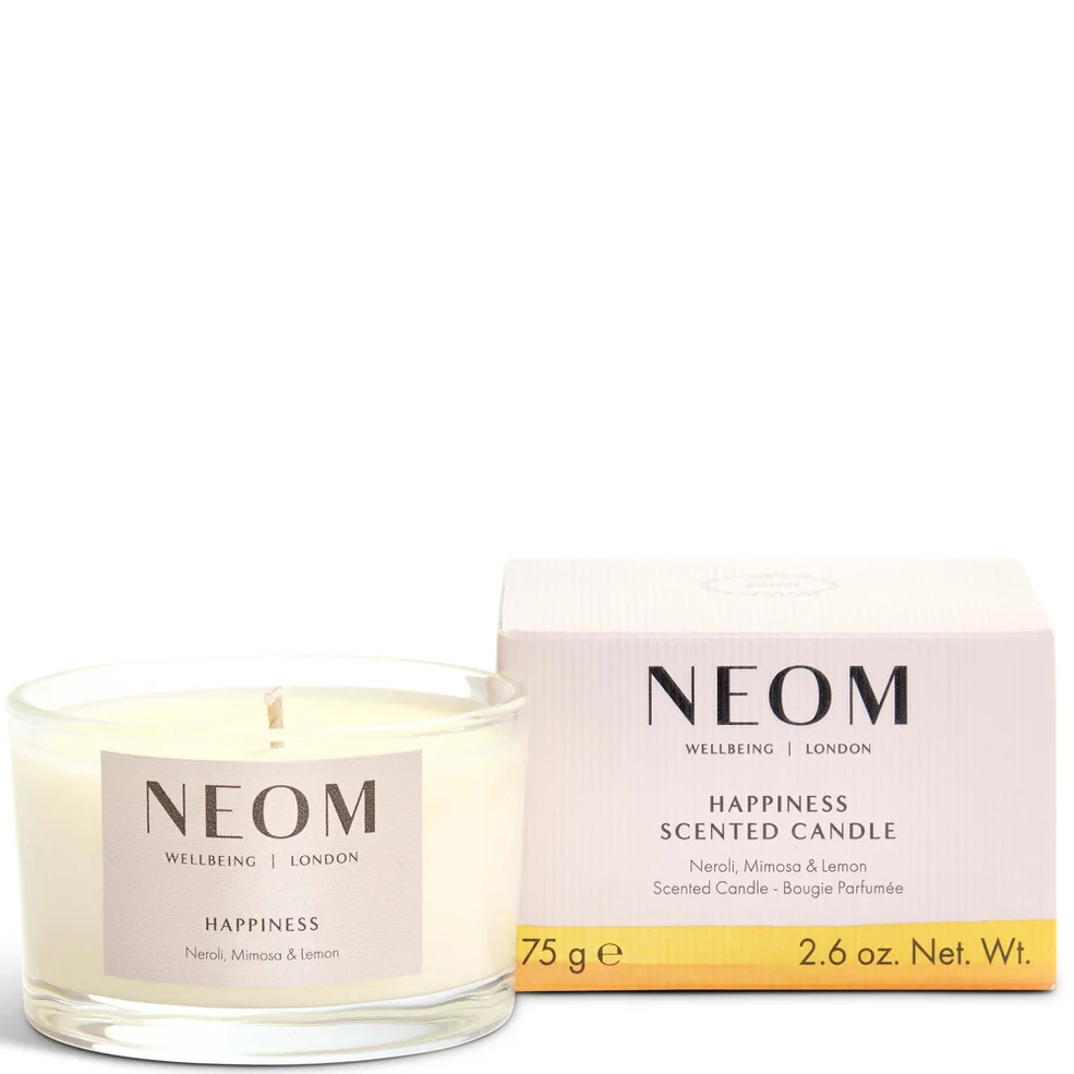 NEOM Wellbeing Happiness Scented Travel Candle Image 1