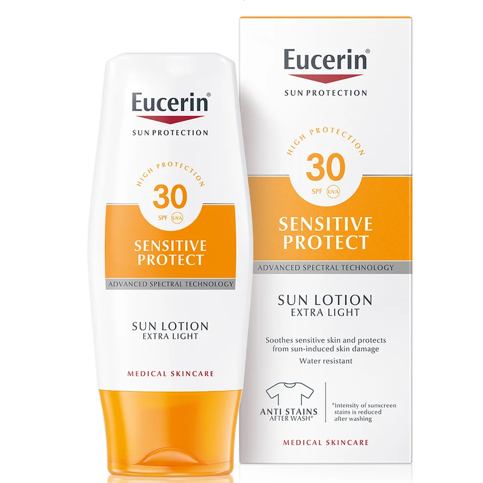 Eucerin® Sun Protection SPF 30 Sun Lotion Extra Light Sensitive Skin (150ml) Image 1