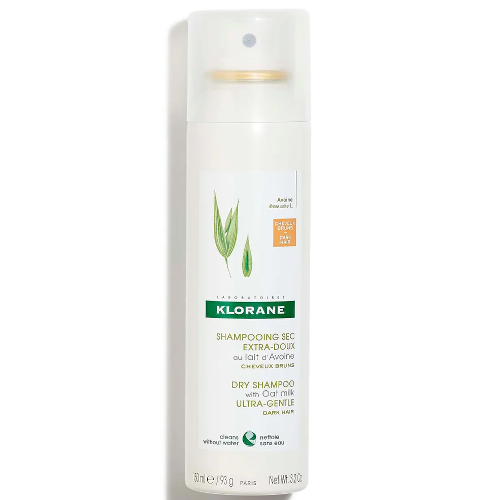KLORANE Daily Tinted Dry Shampoo with Oat Milk for Brown-Dark Hair 150ml Image 1