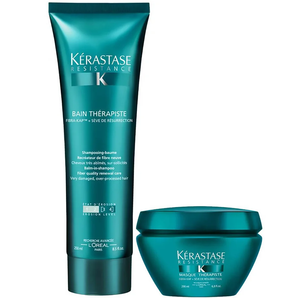 Kérastase Resistance Therapiste Shampoo and Masque Duo Image 1