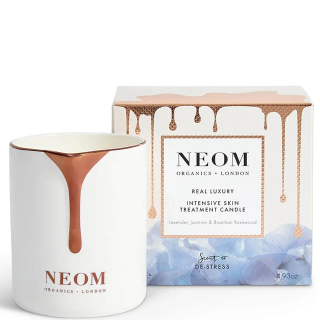 NEOM Wellbeing Real Luxury De-Stress Intensive Skin Treatment Candle