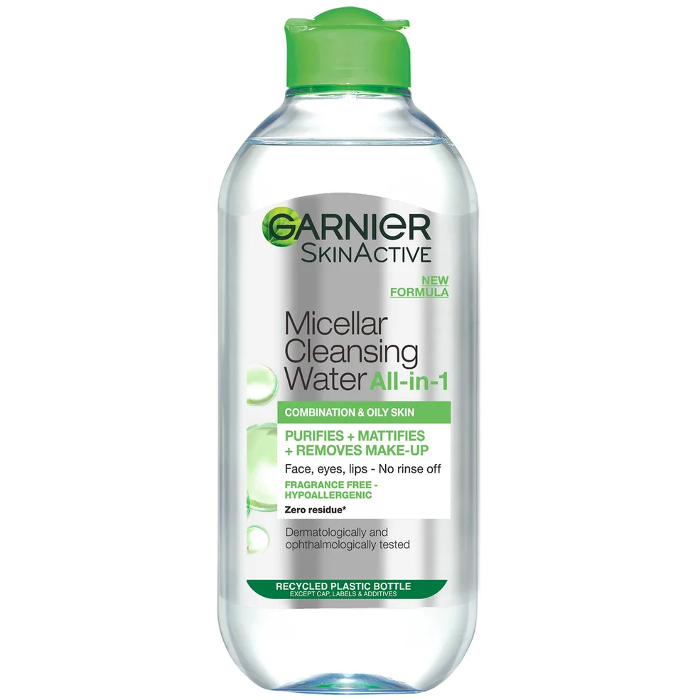 Garnier Micellar Water Facial Cleanser and Makeup Remover for Combination Skin 400ml Image 1
