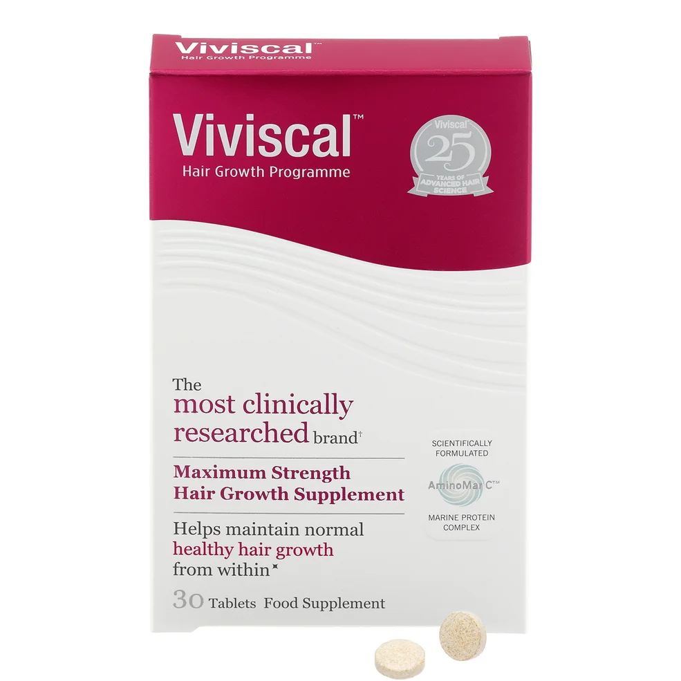 Viviscal Biotin and Zinc Hair Supplement Tablets for Women - 30 Tablets (2 Week Supply) Image 1