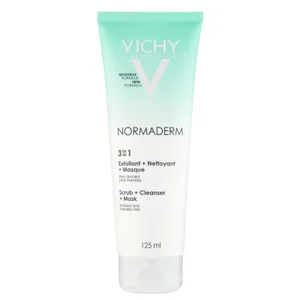 VICHY Normaderm 3-in-1 Cleansing + Scrub + Mask 125ml - undefined undefined