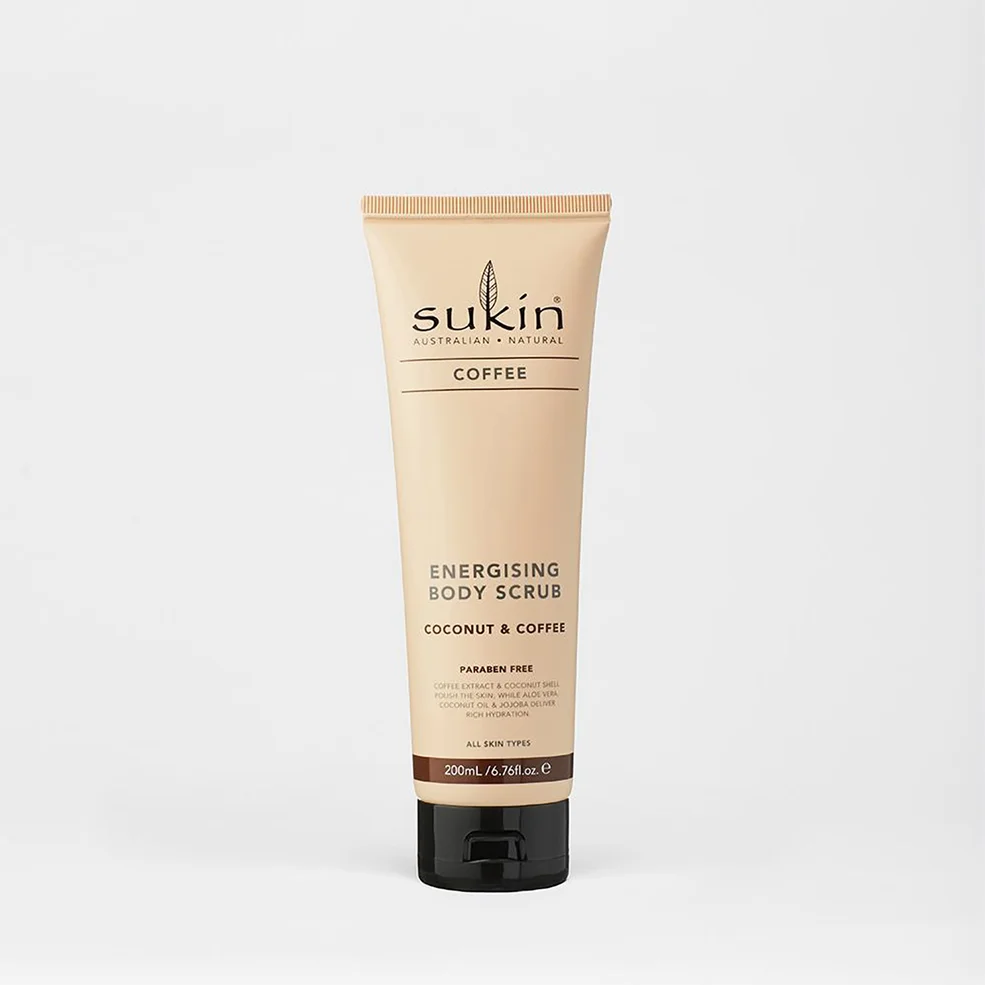 Sukin Energising Body Scrub with Coffee and Coconut 200ml Image 1