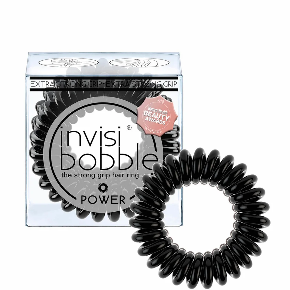 invisibobble Power Hair Tie (3 Pack) - True Black Image 1