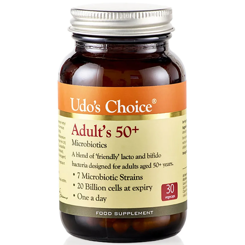 Udo's Choice Adult 50+ Blend Microbiotics - 30 Vegecaps Image 1