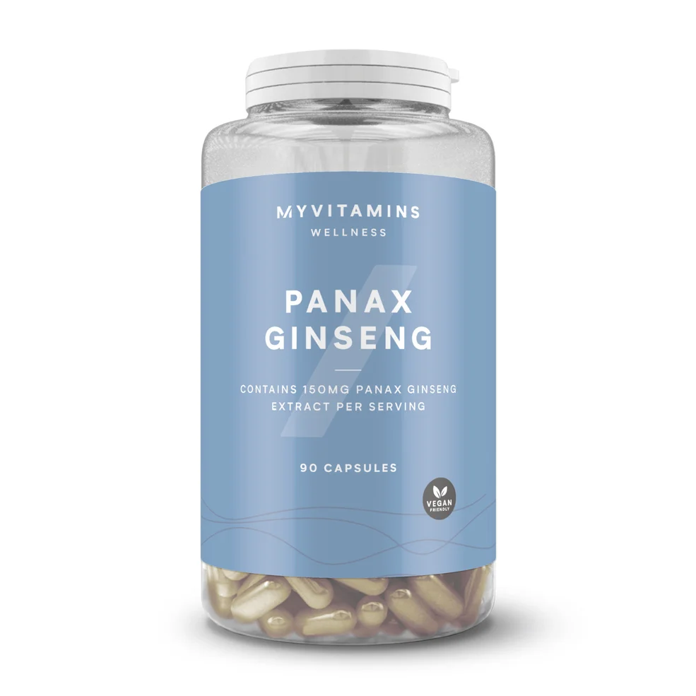 Myvitamins Panax Ginseng, Unflavoured, 90 Capsules Image 1