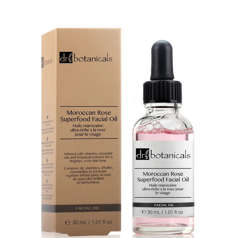 Dr Botanicals Moroccan Rose Superfood Facial Oil 30ml Image 1