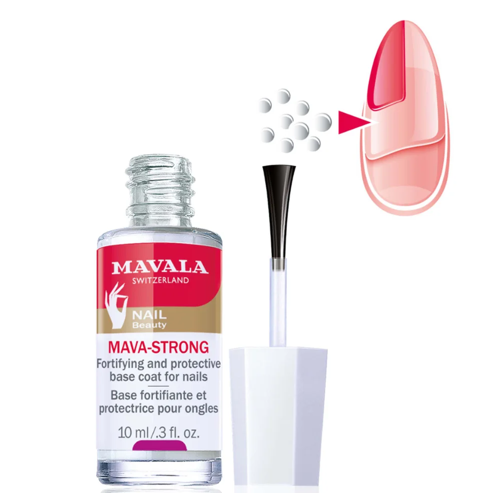Mavala Nail Care Mava-Strong Fortifying and Protective Base Coat 10ml Image 1
