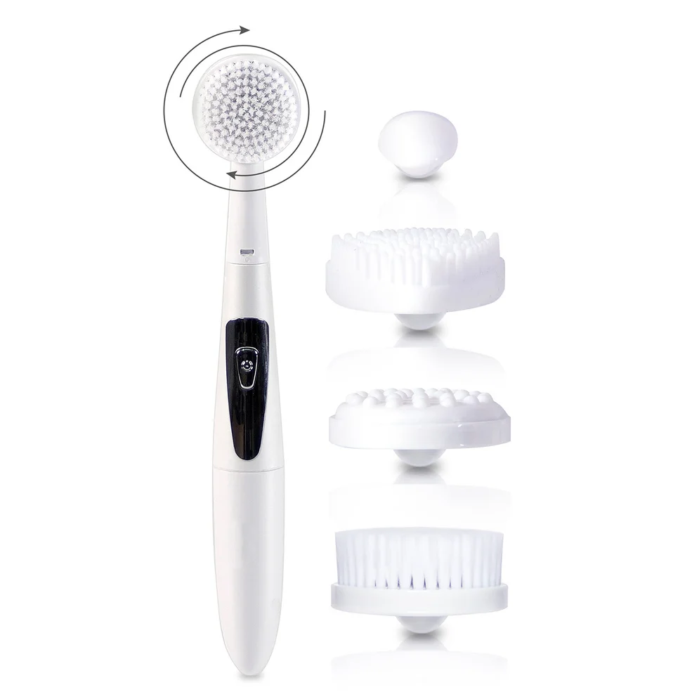 Rio 4 in 1 Facial Cleansing Brush, Exfoliator and Massager Image 1