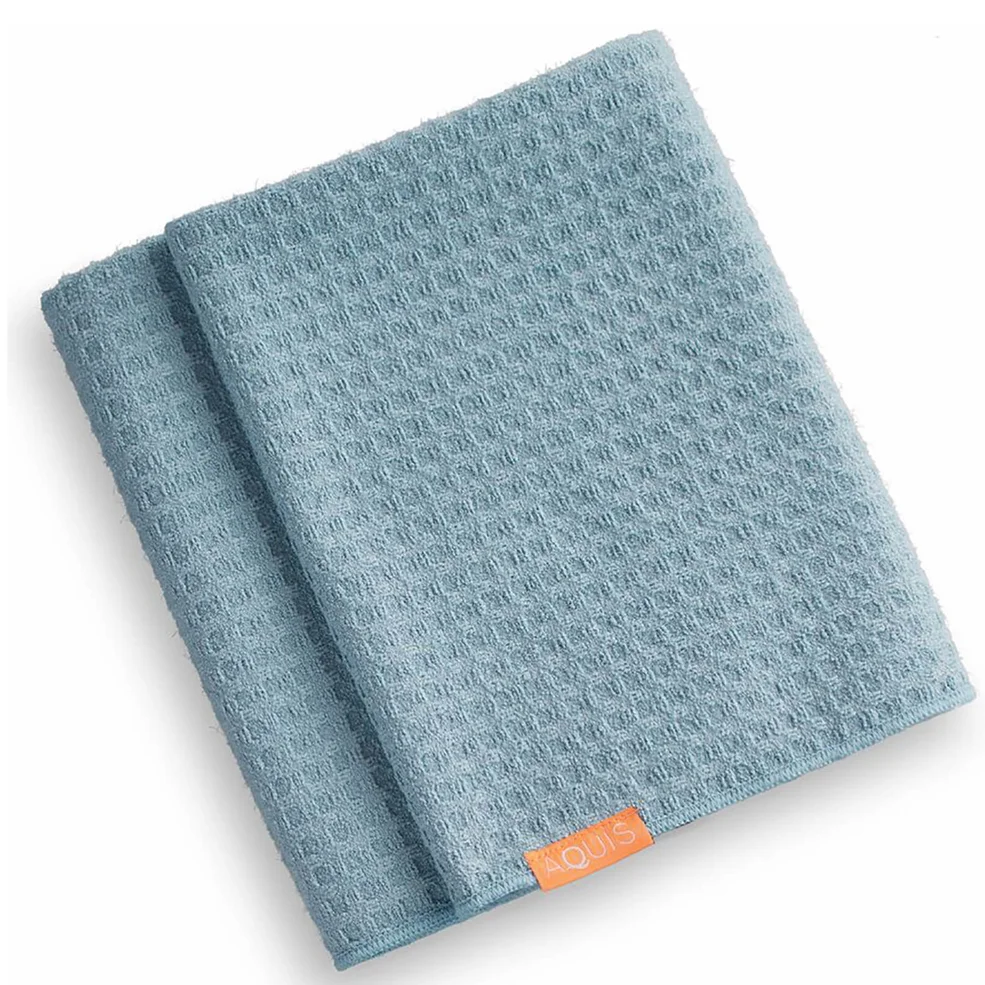 Aquis Hair Towel Waffle Luxe Dream Boat Image 1