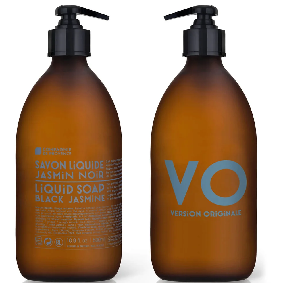 Compagnie de Provence Liquid Marseille Soap 500ml - Black Jasmine Image 1