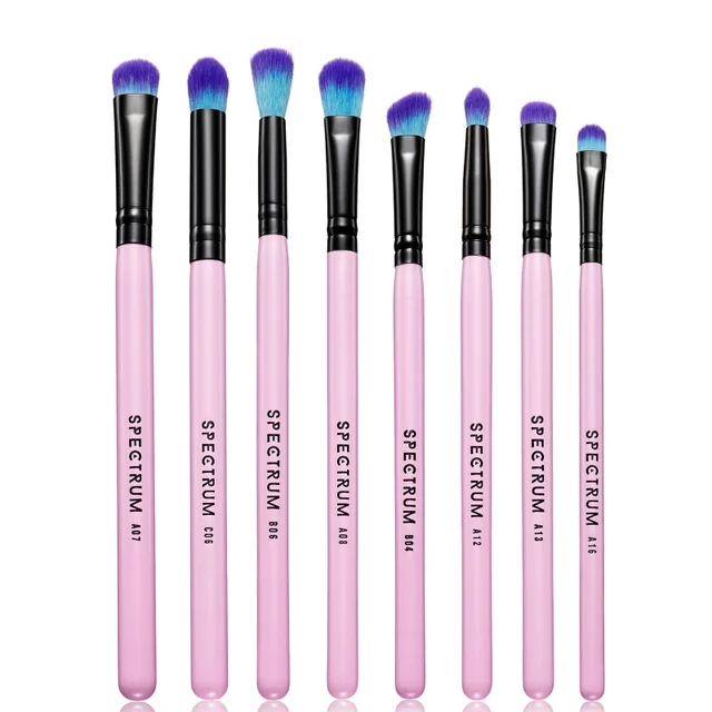 Spectrum Collections 8 Piece Eye Blending Brush Set - Pink