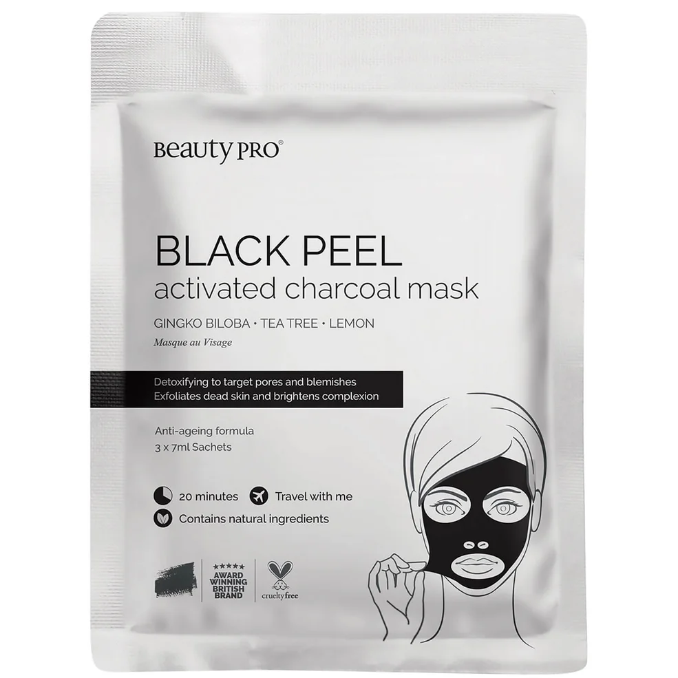 BeautyPro Black Diamond Peel-Off Mask with Activated Charcoal (3 Applications) Image 1