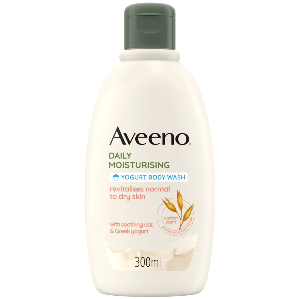 Aveeno Daily Moisturising Body Wash - Apricot and Honey 300ml Image 1