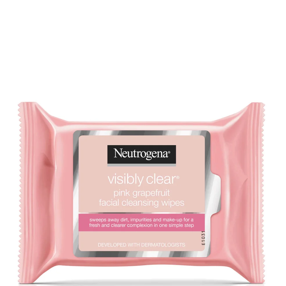 Neutrogena Pink Grapefruit Medicated Facial Wipes (25 Wipes) Image 1