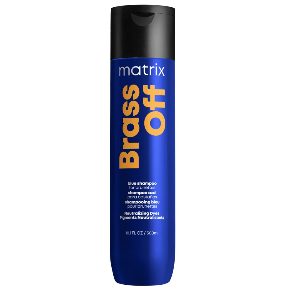 Matrix Total Results Brass Off Brunette Neutralising Blue Shampoo for Lightened Brunette Hair 300ml Image 1
