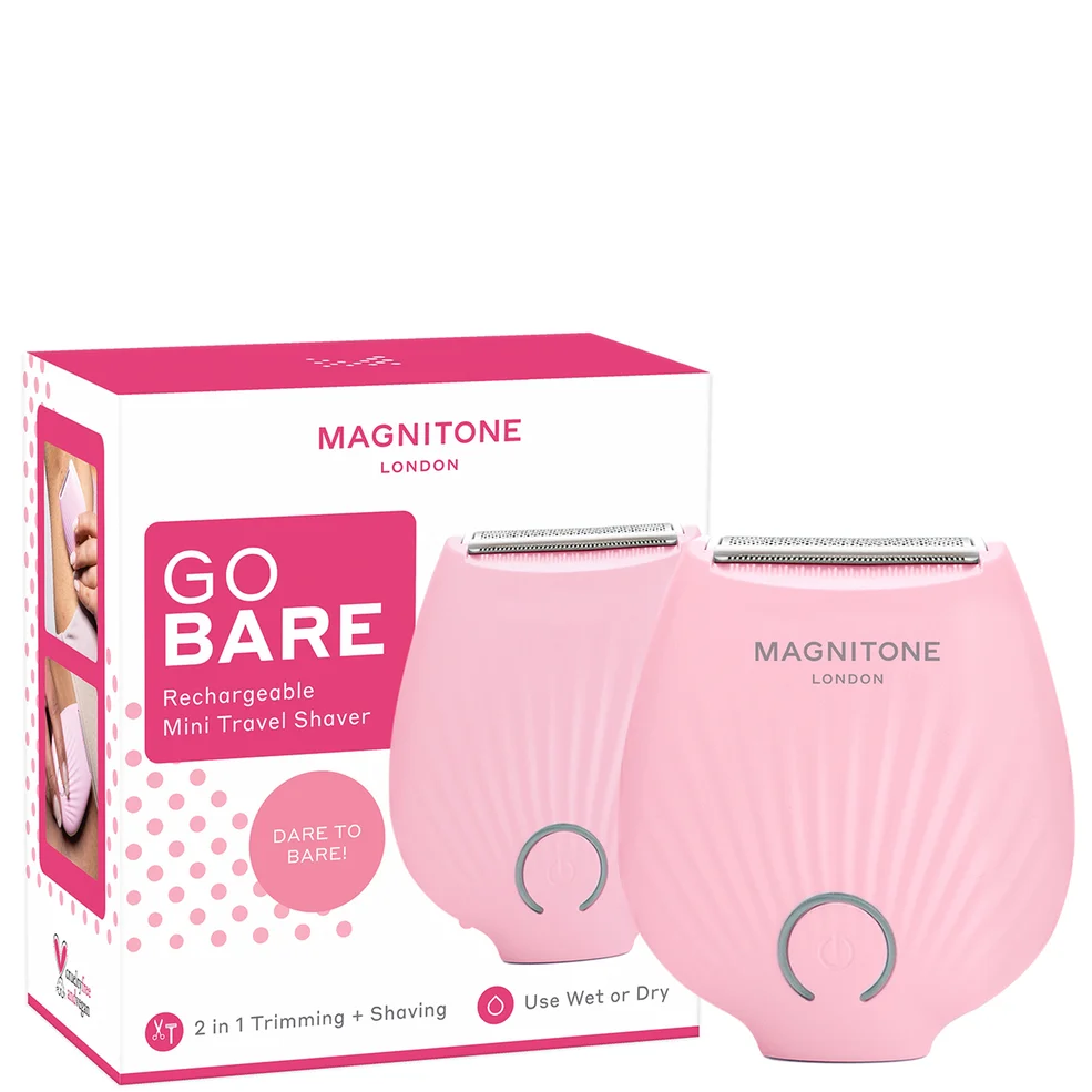MAGNITONE London Go Bare! Rechargeable Mini Lady Shaver - Pink Image 1